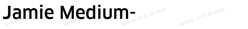 Jamie Medium字体转换